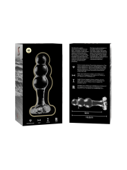 NEBULA SERIES BY IBIZA - MODELL 1 STECKER BOROSILIKATGLAS TRANSPARENT 