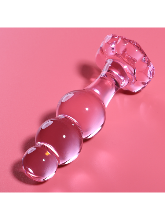 NEBULA SERIES BY IBIZA - MODELL 1 ANALPLUG BOROSILIKATGLAS ROSA 10.5 C