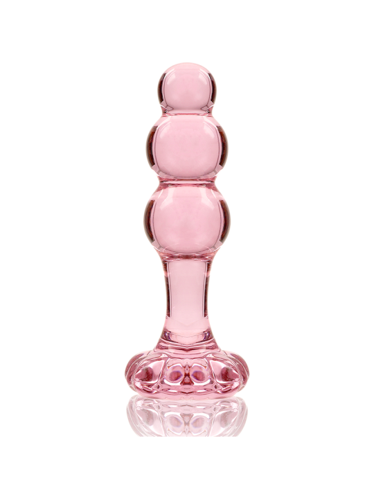 NEBULA SERIES BY IBIZA - MODELO 1 PLUG CRISTAL ROSA 10.5 CM -O- 3 CM
