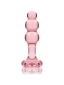 NEBULA SERIES BY IBIZA - MODEL 1 ANAL PLUG BOROSILICATE GLASS PINK 10.