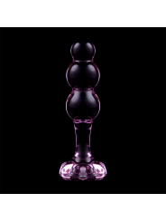 NEBULA SERIES BY IBIZA - MODELL 1 ANALPLUG BOROSILIKATGLAS ROSA 10.5 C