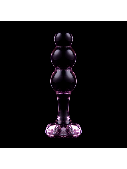 NEBULA SERIES BY IBIZA - MODELL 1 ANALPLUG BOROSILIKATGLAS ROSA 10.5 C