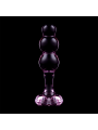 NEBULA SERIES BY IBIZA - MODEL 1 ANAL PLUG BOROSILICATE GLASS PINK 10.