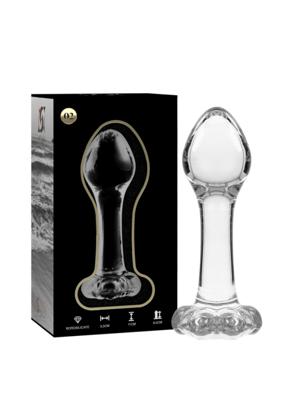 NEBULA SERIES BY IBIZA - PLUG ANAL MODÈLE 2 VERRE BOROSILICATE CLAIR 1