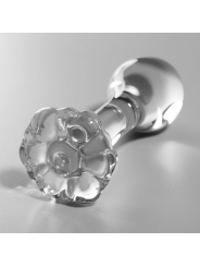 NEBULA SERIES BY IBIZA - MODELL 2 ANALPLUG BOROSILIKATGLAS KLAR 11 CM 