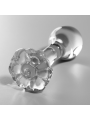 NEBULA SERIES BY IBIZA - MODELL 2 ANALPLUG BOROSILIKATGLAS KLAR 11 CM 