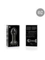 NEBULA SERIES BY IBIZA - MODELL 2 ANALPLUG BOROSILIKATGLAS KLAR 11 CM 