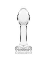 NEBULA SERIES BY IBIZA - MODEL 2 ANAL PLUG BOROSILICATE GLASS CLEAR 11