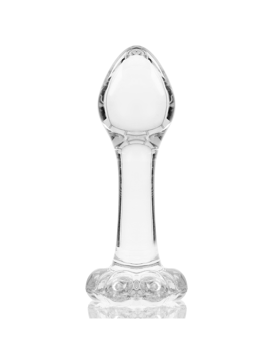 NEBULA SERIES BY IBIZA - MODELL 2 ANALPLUG BOROSILIKATGLAS KLAR 11 CM 