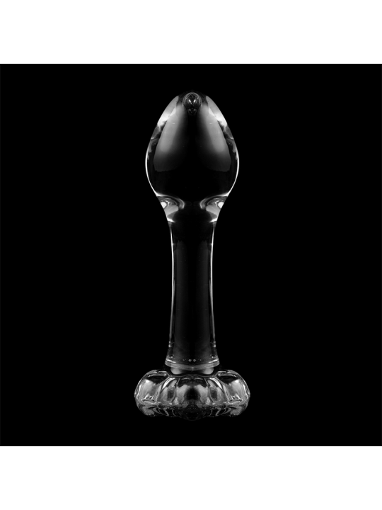 NEBULA SERIES BY IBIZA - MODELL 2 ANALPLUG BOROSILIKATGLAS KLAR 11 CM 