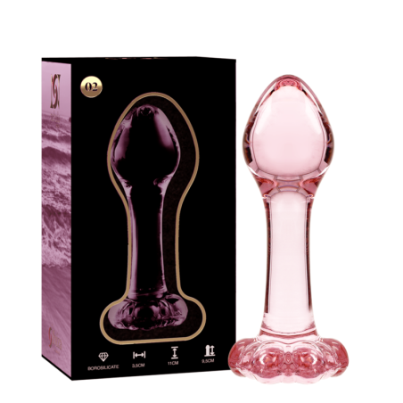 NEBULA SERIES BY IBIZA - PLUG ANAL MODÈLE 2 VERRE BOROSILICATE ROSE 11