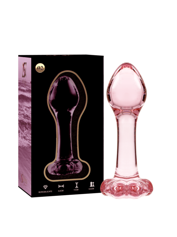 NEBULA SERIES BY IBIZA - PLUG ANAL MODÈLE 2 VERRE BOROSILICATE ROSE 11