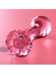 NEBULA SERIES BY IBIZA - MODEL 2 ANAL PLUG BOROSILICATE GLASS PINK 11 