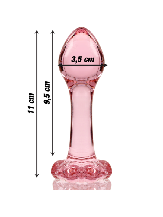 NEBULA SERIES BY IBIZA - PLUG ANAL MODÈLE 2 VERRE BOROSILICATE ROSE 11