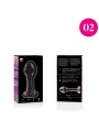 NEBULA SERIES BY IBIZA - MODEL 2 PLUG ROZE BOROSILICATE GLAS 11 CM -OF