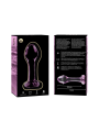 NEBULA SERIES BY IBIZA - MODELO 2 PLUG CRISTAL ROSA 11 CM -O- 3.5 CM