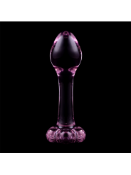 NEBULA SERIES BY IBIZA - MODEL 2 ANAL PLUG BOROSILICATE GLASS PINK 11 