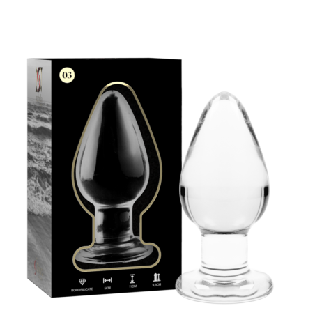 NEBULA SERIES BY IBIZA - MODELO 3 PLUG CRISTAL TRANSPARENTE 11 CM -O- 