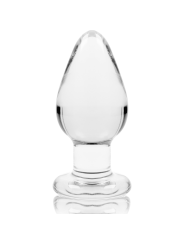 NEBULA SERIES BY IBIZA - MODELLO 3 PLUG ANALE VETRO BOROSILICATO TRASP