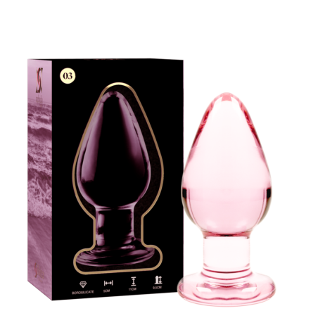 NEBULA SERIES BY IBIZA - MODELO 3 ANAL PLUG VIDRO BOROSILICADO ROSA 11