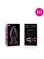 NEBULA SERIES BY IBIZA - MODELO 3 ANAL PLUG VIDRO BOROSILICADO ROSA 11