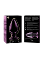 NEBULA SERIES BY IBIZA - MODELL 3 ANALPLUG BOROSILIKATGLAS ROSA 11 CM 