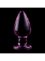 NEBULA SERIES BY IBIZA - MODELL 3 ANALPLUG BOROSILIKATGLAS ROSA 11 CM 