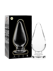 NEBULA SERIES BY IBIZA - MODELL 4 ANALPLUG BOROSILIKATGLAS KLAR 11 CM 
