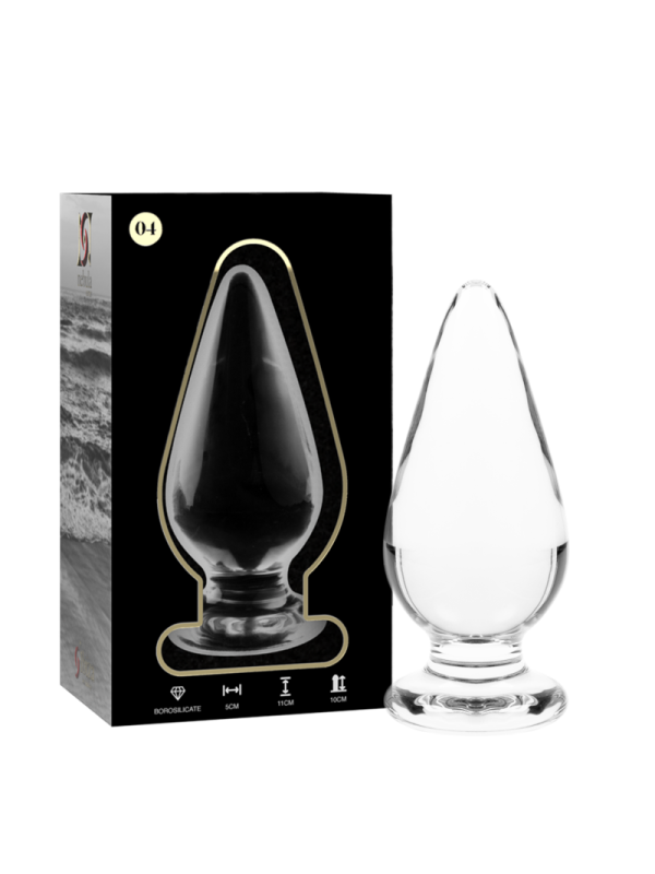 NEBULA SERIES BY IBIZA - MODELO 4 PLUG CRISTAL TRANSPARENTE 11 CM -O- 