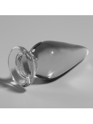 NEBULA SERIES BY IBIZA - MODELLO 4 PLUG ANALE VETRO BOROSILICATO TRASP