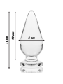 NEBULA SERIES BY IBIZA - MODELLO 4 PLUG ANALE VETRO BOROSILICATO TRASP