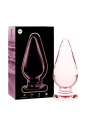 NEBULA SERIES BY IBIZA - MODELLO 4 PLUG ANALE VETRO BOROSILICATO ROSA 