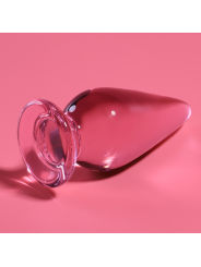 NEBULA SERIES BY IBIZA - MODELO 4 ANAL PLUG VIDRO BOROSILICADO ROSA 11