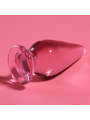 NEBULA SERIES BY IBIZA - MODELLO 4 PLUG ANALE VETRO BOROSILICATO ROSA 