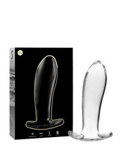 NEBULA SERIES BY IBIZA - MODEL 5 ANAL PLUG BOROSILICATE GLASS CLEAR 12