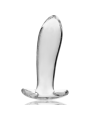 NEBULA SERIES BY IBIZA - MODEL 5 ANAL PLUG BOROSILICATE GLASS CLEAR 12