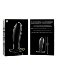 NEBULA SERIES BY IBIZA - MODEL 5 ANAL PLUG BOROSILICATE GLASS CLEAR 12