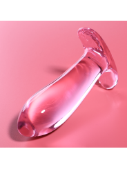 NEBULA SERIES BY IBIZA - MODELL 5 ANALPLUG BOROSILIKATGLAS ROSA 12.5 C