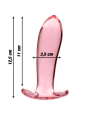 NEBULA SERIES BY IBIZA - MODELO 5 PLUG CRISTAL ROSA 12.5 CM -O- 3.5 CM