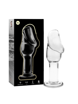 NEBULA SERIES BY IBIZA - MODELO 6 PLUG CRISTAL TRANSPARENTE 12.5 CM -O