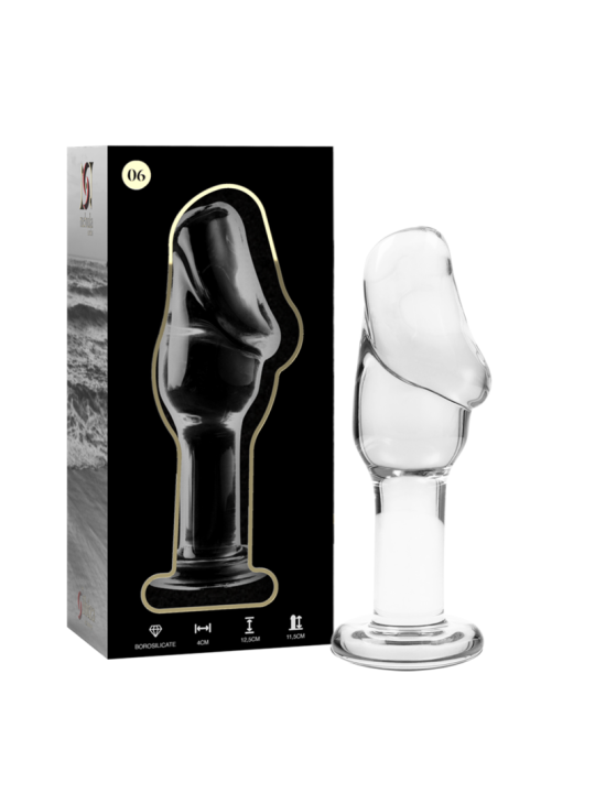 NEBULA SERIES BY IBIZA - MODELO 6 ANAL PLUG VIDRO BOROSILICADO TRANSPA