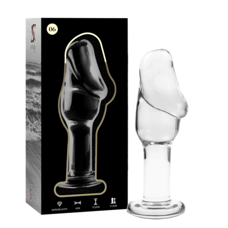 NEBULA SERIES BY IBIZA - MODELO 6 ANAL PLUG VIDRO BOROSILICADO TRANSPA