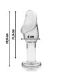 NEBULA SERIES BY IBIZA - MODELO 6 ANAL PLUG VIDRO BOROSILICADO TRANSPA