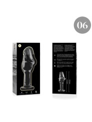 NEBULA SERIES BY IBIZA - MODELL 6 ANALPLUG BOROSILIKATGLAS KLAR 12.5 C