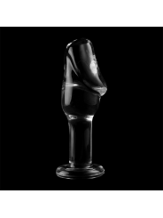 NEBULA SERIES BY IBIZA - MODEL 6 ANAL PLUG BOROSILICATE GLASS CLEAR 12