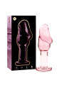 NEBULA SERIES BY IBIZA - MODEL 6 ANAL PLUG BOROSILICATE GLASS PINK 12.
