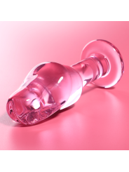 NEBULA SERIES BY IBIZA - MODELO 6 PLUG CRISTAL ROSA 12.5 CM -O- 4 CM
