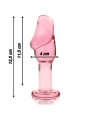 NEBULA SERIES BY IBIZA - PLUG ANAL MODÈLE 6 VERRE BOROSILICATE ROSE 12
