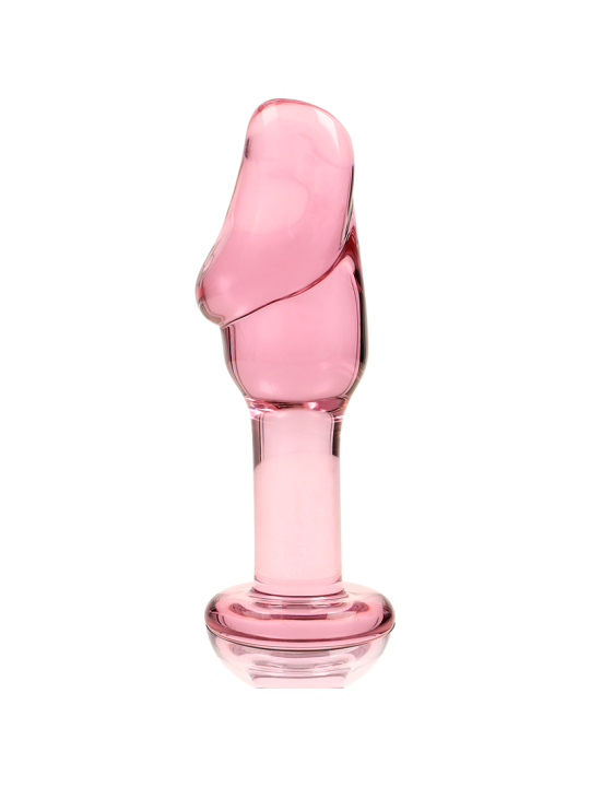 NEBULA SERIES BY IBIZA - MODEL 6 ANAL PLUG BOROSILICATE GLASS PINK 12.