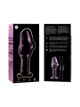 NEBULA SERIES BY IBIZA - MODEL 6 ANAL PLUG BOROSILICATE GLASS PINK 12.